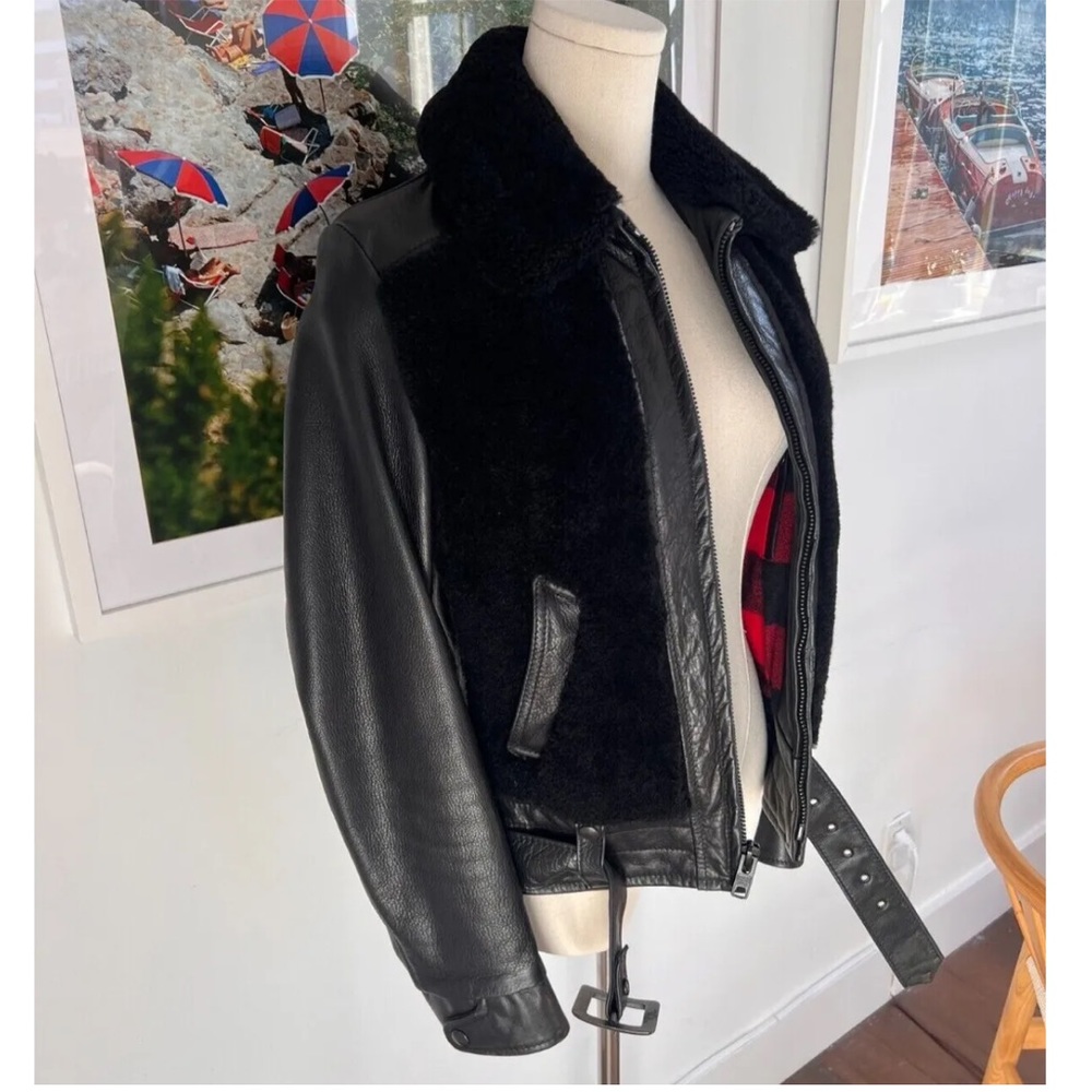 Schott NYC Sheepskin Leather Jacket - Picture 5 of 7